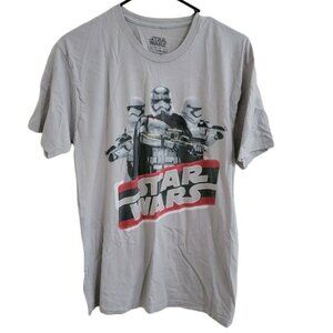 Star Wars Captain Phasma Stormtrooper T-Shirt Mens Size Large White Short Sleeve